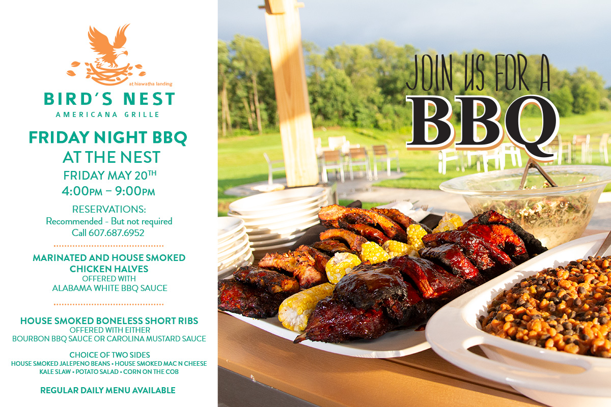 Friday NIGHT BBQ at the NEST
